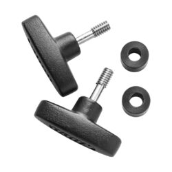 Manopola Kupo KS-639 alluminio con bullone acciaio Inox 1/4" e distanziatore nylon AMARN P60X - Set da 2