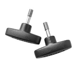 Manopola Kupo KS-639 alluminio con bullone acciaio Inox 1/4" e distanziatore nylon AMARN P60X - Set da 2