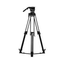 Libec LX-10Q Kit Treppiede Video con Testa Fluida 16 kg e Stella a Terra