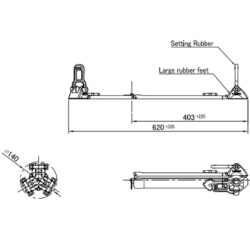 Stella a terra Libec SP-2B nera per cavalletti RT30B, RT40RB, RT50B e RT50C