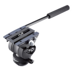 TH-X-H_LIBEC_Testa video Libec TH-X H con piastra a scatto per coppa 65mm