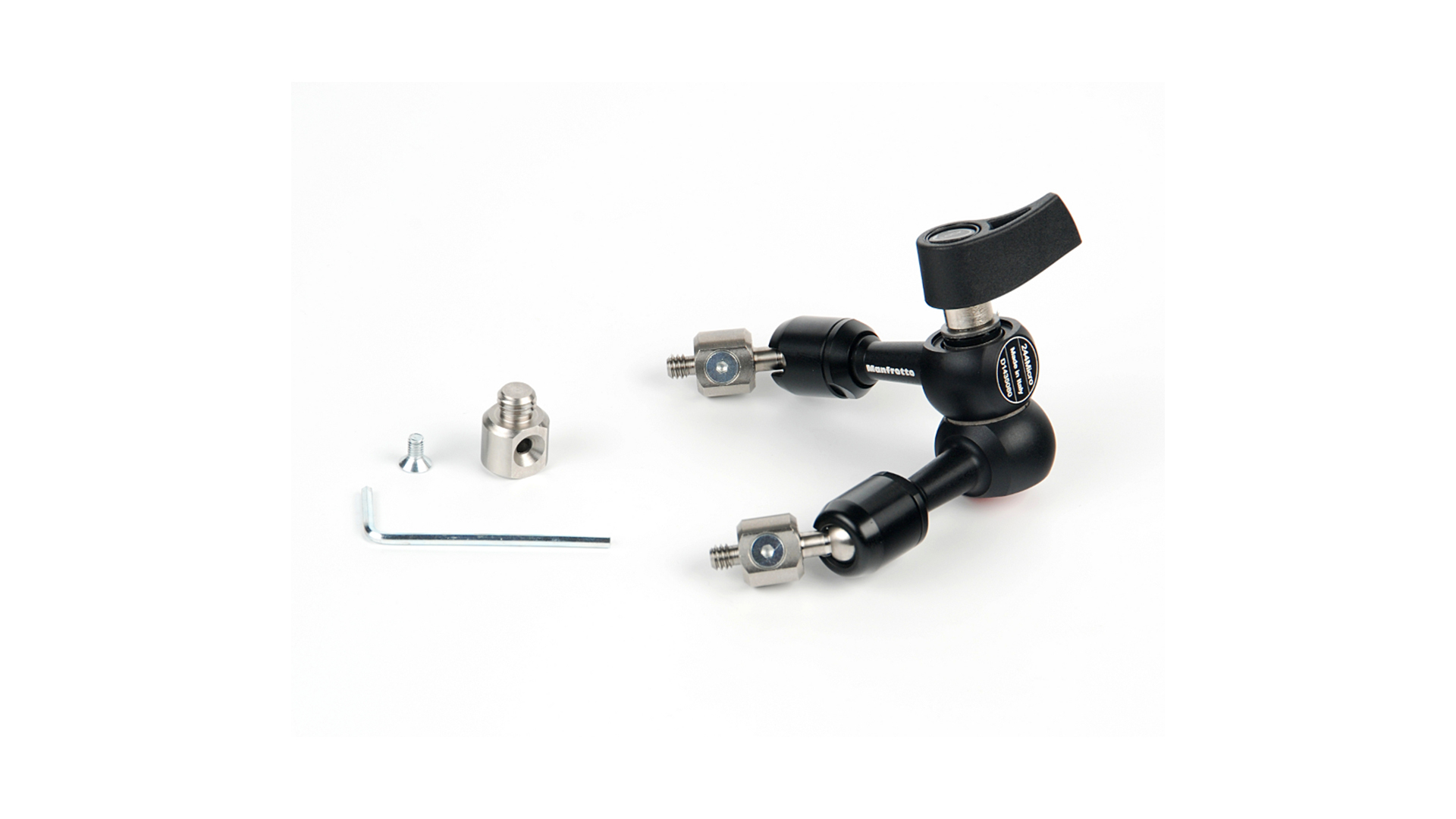 Manfrotto 244MICRO Braccetto Frizionato 15cm – Attacco 1/4” E 3/8”, Leggero In Alluminio Per Fotocamere
