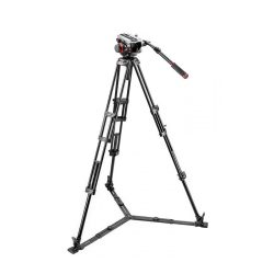 Kit treppiede video 546GB, testa fluida 504HD e base a stella 165MV per telecamere e fotocamere con portata fino a 12kg