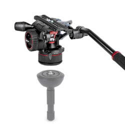 MVKN12TWINMC_Manfrotto_Kit Manfrotto Nitrotech N12 con treppiede a gamba doppia