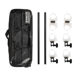 Barre con clamp HD-T12-CK per Nanlite Pavotube 395mm - Kit da 2 pezzi