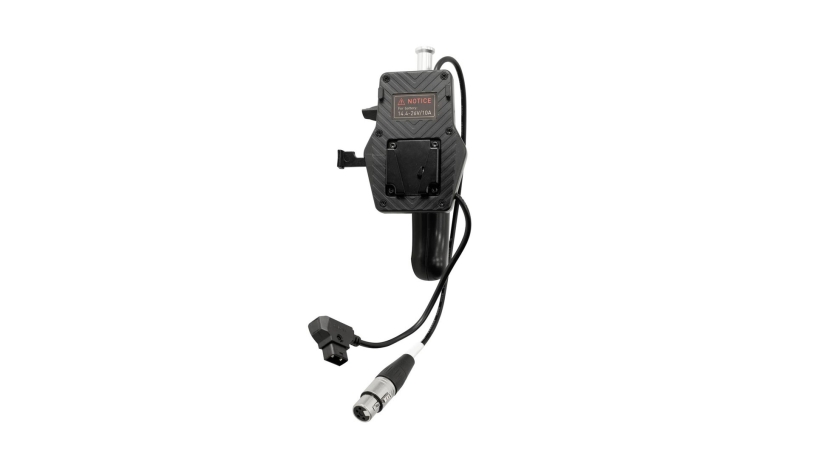 Battery Grip Nanlite BT-BG-XLR4 per batterie V-Mount con connettore 4-Pin XLR per luce LED Forza 150