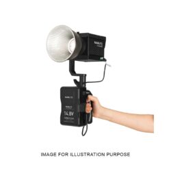 2130252_Nanlite_Battery Grip Nanlite BT-BG-XLR4 per batterie V-Mount con connettore 4-Pin XLR per luce LED Forza 150