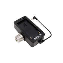 Adattatore batteria NP-F Nanlite BT-BA-SNP-E27 per Pavobulb 10C E27