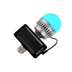 Adattatore batteria NP-F Nanlite BT-BA-SNP-E27 per Pavobulb 10C E27
