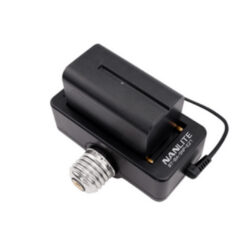 Adattatore batteria NP-F Nanlite BT-BA-SNP-E27 per Pavobulb 10C E27