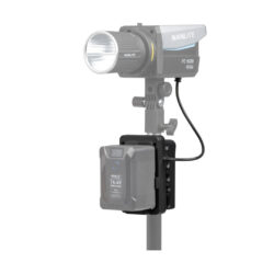 Battery Grip Nanlite BT-BG-V per batterie V-Mount con connettore DC per luce LED Forza 60