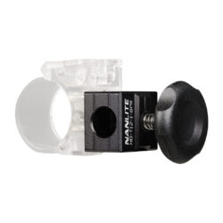 Clip Nanlite HD-T12-1-BPR per tubi LED con ricevitore baby pin a 2 vie