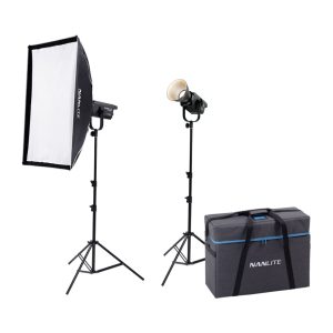 Kit Nanlite FS-150B 2KIT-S-LS-1 con 2 LED, stativi e trolley 