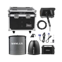 Kit Luce LED Nanlux spot Evoke 2400B bicolore con flight case e riflettore 45 con attacco NL