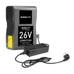 Batteria Nanlux V-mount 26V 230WH per Forza 500 e Mix Panel 150