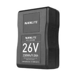 Batteria Nanlux V-mount 26V 230WH per Forza 500 e Mix Panel 150