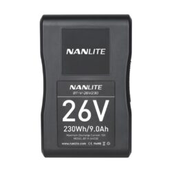 Batteria Nanlux V-mount 26V 230WH per Forza 500 e Mix Panel 150