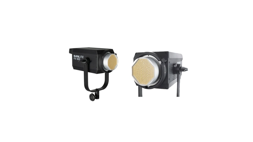 K213004_NANLITE_Kit Nanlite - luce LED FS-300 Spot Daylight e softbox 90x60cm con attacco Bowens
