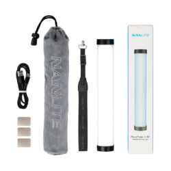K213005 _Ninlite_Kit Nanlite con luce LED 30W PavoTube II 6C e barndoor con griglia