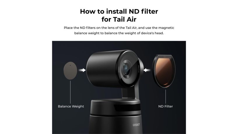 Set di filtri ND per Obsbot Tail Air