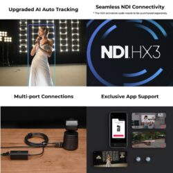 Caméra de streaming Obsbot PTZ Tail Air 4K alimentée par l'IA