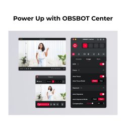 Obsbot Tiny SE PTZ Full HD AI-Powered – telecamera nera