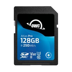 Scheda di memoria SDXC UHS-II V60 OWC Atlas Pro 128 GB – R250MB/s W130MB/s