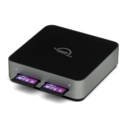 Lettore di schede di memoria OWC Atlas Dual USB 3.2 (3.1 2) Gen 2 Type-C - Nero