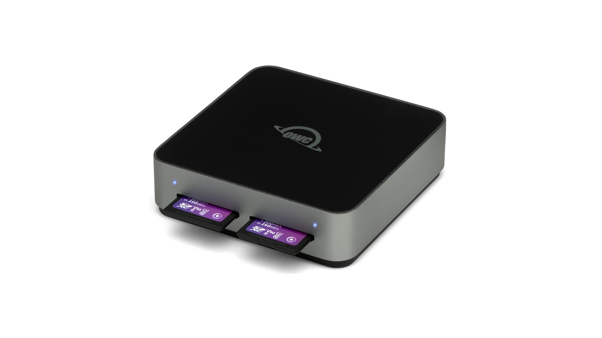 Lettore di schede di memoria OWC Atlas Dual USB 3.2 (3.1 2) Gen 2 Type-C - Nero