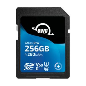 Scheda di memoria SDXC UHS-II V60 OWC Atlas Pro 256 GB - R250MB/s W130MB/s