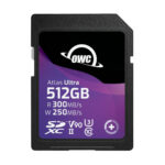 Scheda di memoria SDXC UHS-II V90 OWC Atlas Ultra 512 GB - R300MB/s W250MB/s