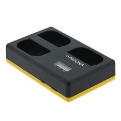 1040077_PATONA_Caricatore triplo Patona USB per Canon LP-E6 EOS 5D 60D 60Da 6D 7D EOS70D EOS-70D LP-E6 Mark II con USB-C