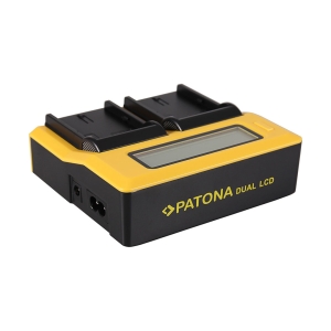 1040145_PATONA_Caricatore doppio Patona USB LCD per Canon LPE6 LP-E6