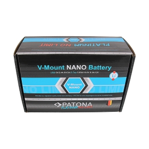 Batteria Patona Platinum NANO V145 V-Mount 142Wh per Sony DSR 600P 650P 652P HDW 800P PDW 850 BP-150w RED ARRI