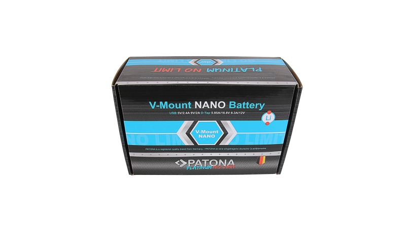 Batteria Patona Platinum NANO V145 V-Mount 142Wh per Sony DSR 600P 650P 652P HDW 800P PDW 850 BP-150w RED ARRI