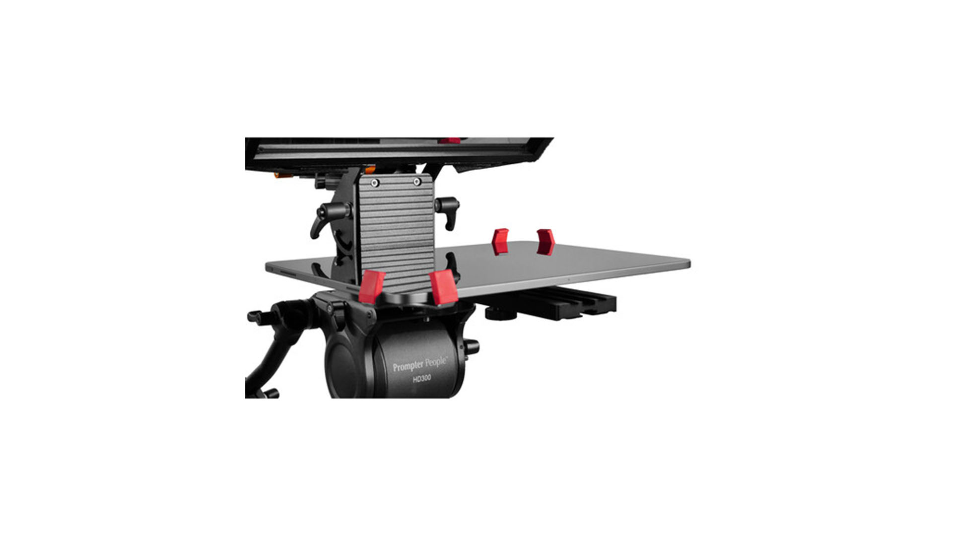 Teleprompter Prompter People PAL-PRO-TAB-15MM Prompter Pal Pro de 10" con soporte para iPad/tableta y kit de montaje en carril de 15 mm