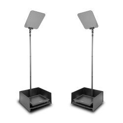 Prompter People PRO-SP15P-CARB StagePro 15" 400 NIT Teleprompter Presidential con asta in fibra di carbonio - set da 2