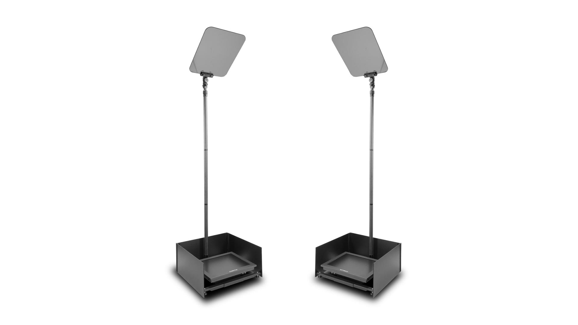 Prompter People PRO-SP15PHB-CARB StagePro 15" 1000 NIT Teleprompter Presidential ad alta luminosità con asta in fibra di carbonio - set da 2