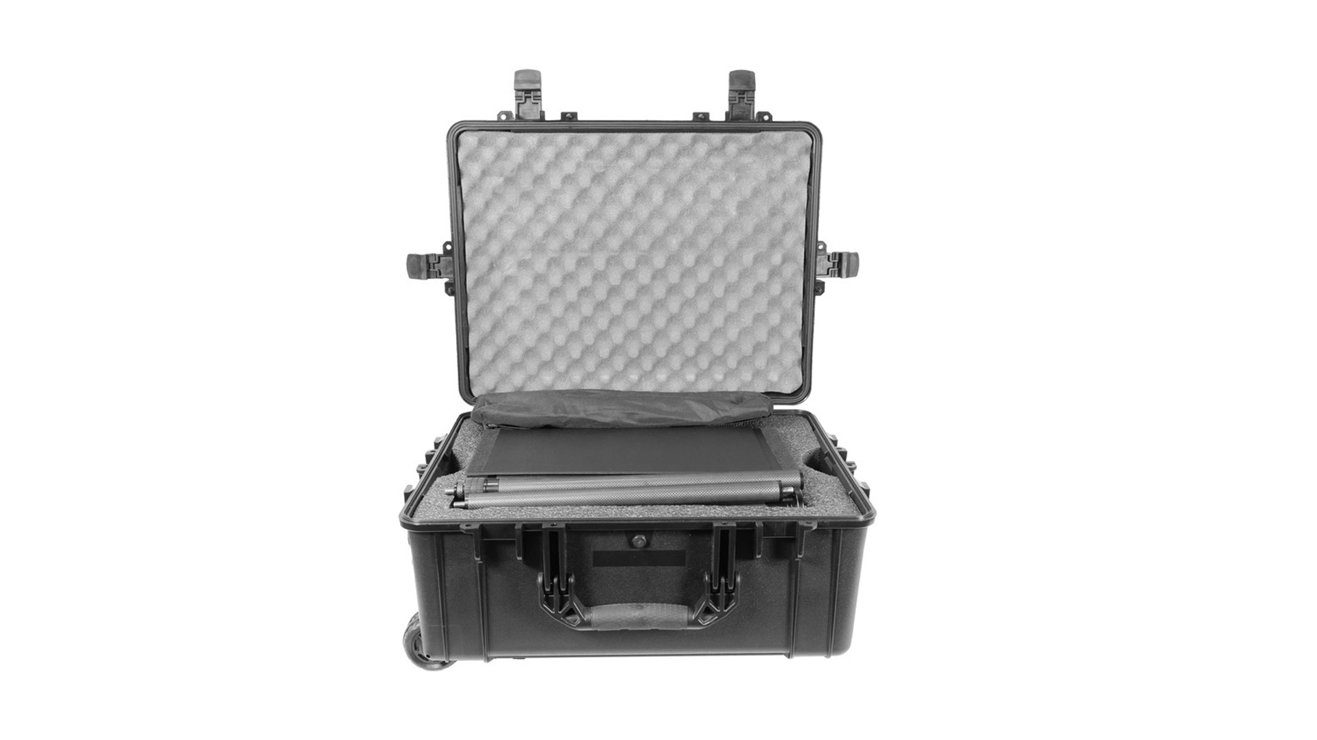 Prompter People PRO-SP15S-CARB_KIT StagePro 15" 400 NIT Teleprompter Presidential con asta in fibra di carbonio - set con custodia