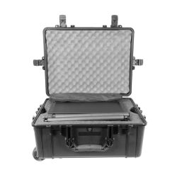 Prompter People PRO-SP19S-CARB_KIT StagePro 19" 400 NIT Teleprompter Presidential con asta in fibra di carbonio - set con custodia