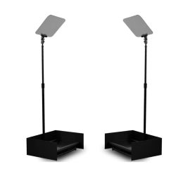 Prompter People PRO-SP24P StagePro 24" 400 NIT Teleprompter Presidential con asta metallica - set da 2