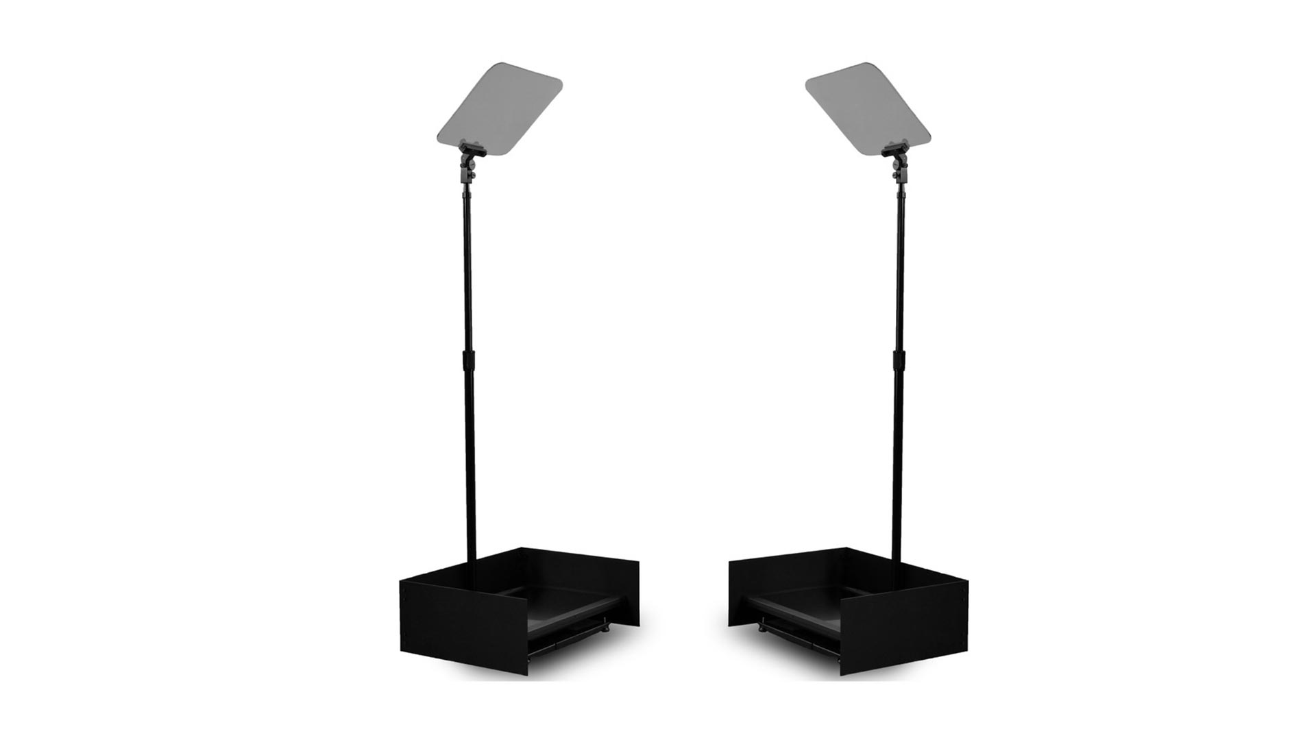 Prompter People PRO-SP24P StagePro 24" 400 NIT Teleprompter Presidential con asta metálica - juego de 2