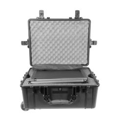 Prompter People PRO-SP24S-CARB_KIT StagePro 24" 400 NIT Teleprompter Presidential con asta in fibra di carbonio - set con custodia