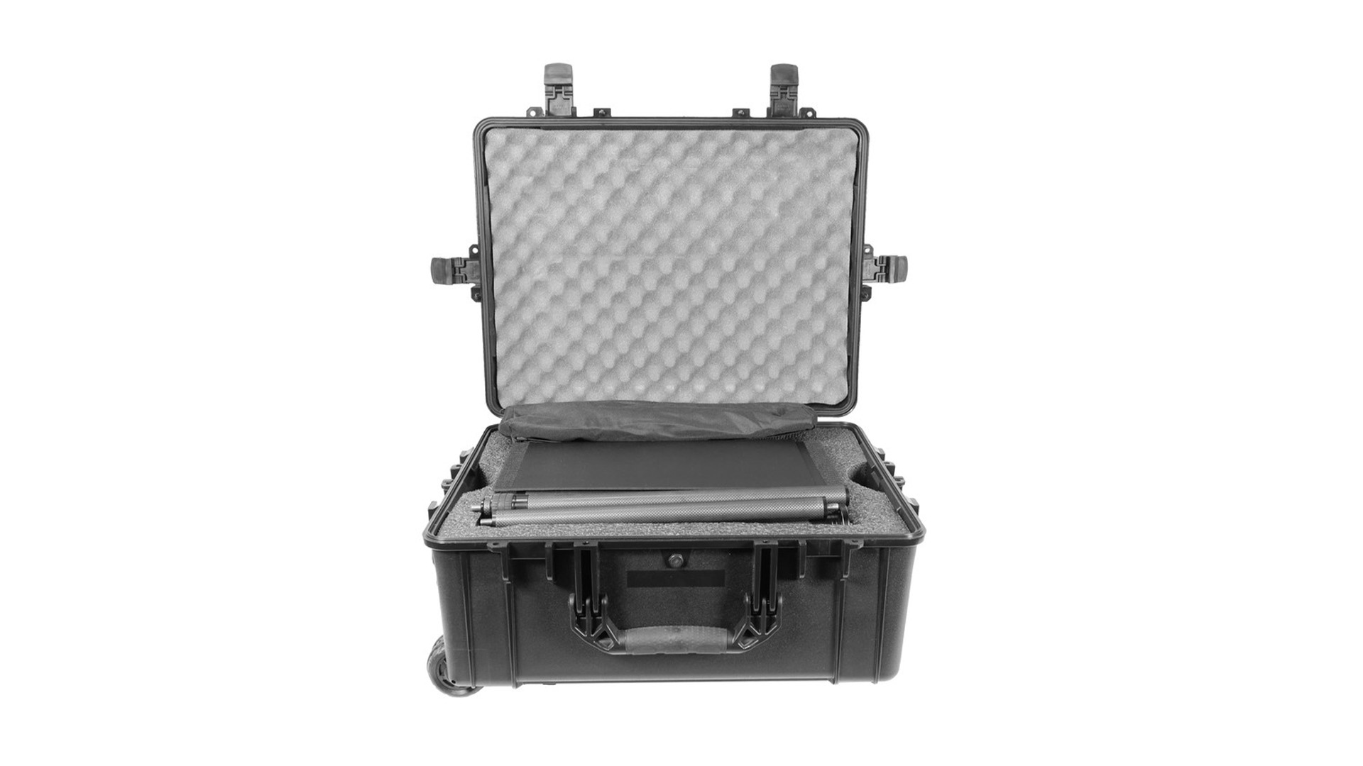 Prompter People PRO-SP24S-CARB_KIT StagePro 24" 400 NIT Teleprompter Presidential con asta in fibra di carbonio - set con custodia