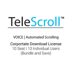 Prompter People SW-TSCROLL-CORP10-VR TeleScroll Licenza Software Voice Scrolling Aziendale per 10 Utenti