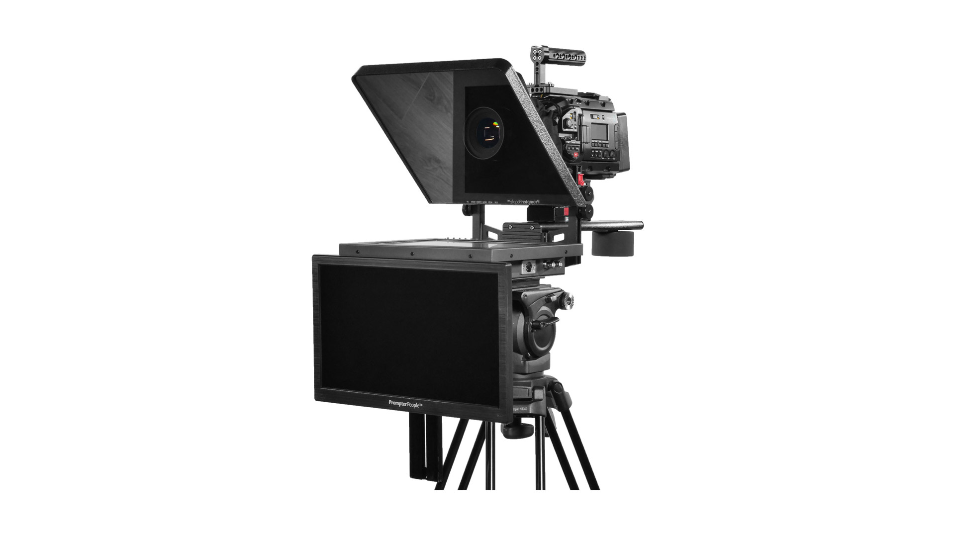 Teleprompter Prompter People ProLine Plus 17 ad alta luminosità HB con Talent Monitor 18"