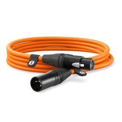 XLR3M-O_RODE_Cavo Rode XLR 3-pin per microfono 3m arancio
