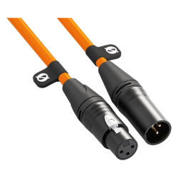 XLR3M-O_RODE_Cavo Rode XLR 3-pin per microfono 3m arancio