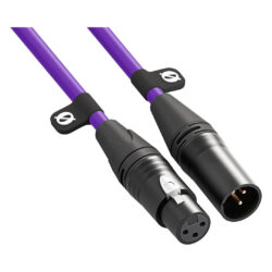 XLR3M-PU_RODE_Cavo Rode XLR 3-pin per microfono 3m viola