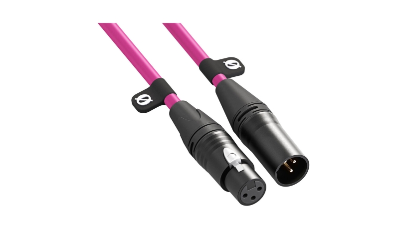 XLR3M-P_RODE_Cavo Rode XLR 3-pin per microfono 3m rosa